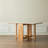 Natural Solid Oak Legs Extending Dining Table