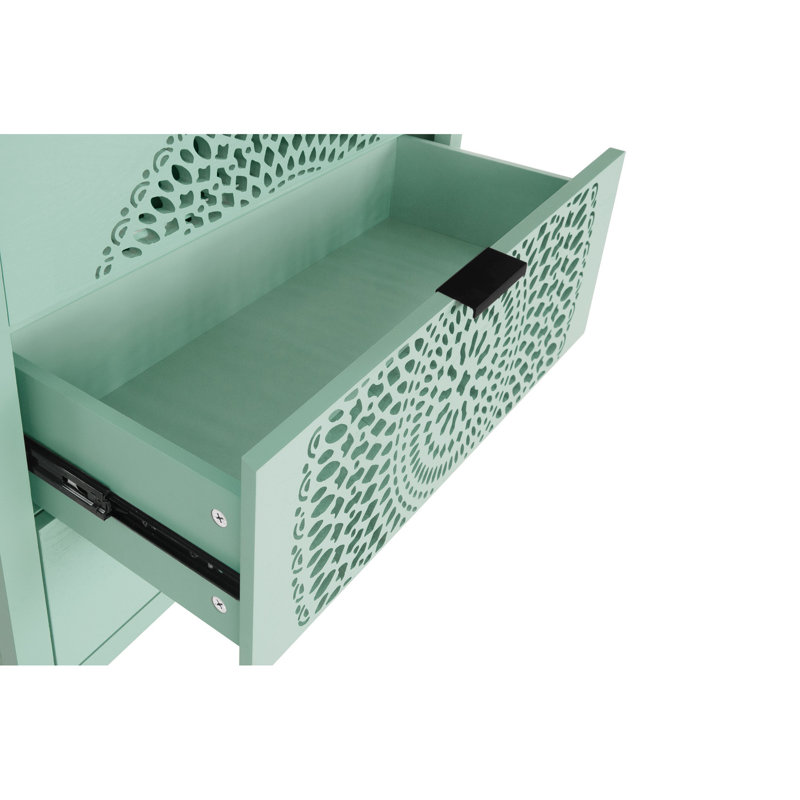 34,72 po Coffre de rangement à 3 tiroirs avec fonction élégante - armoire pour la chambre à coucher, le salon, le vestibule et la commode