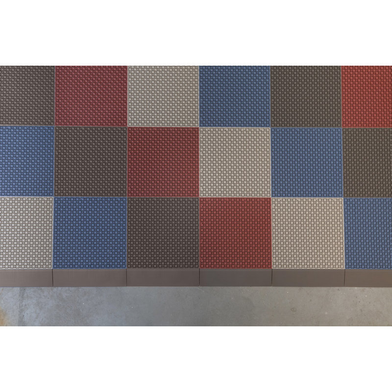 Garniture en plastique mat Quile Tile, Rouge flamme