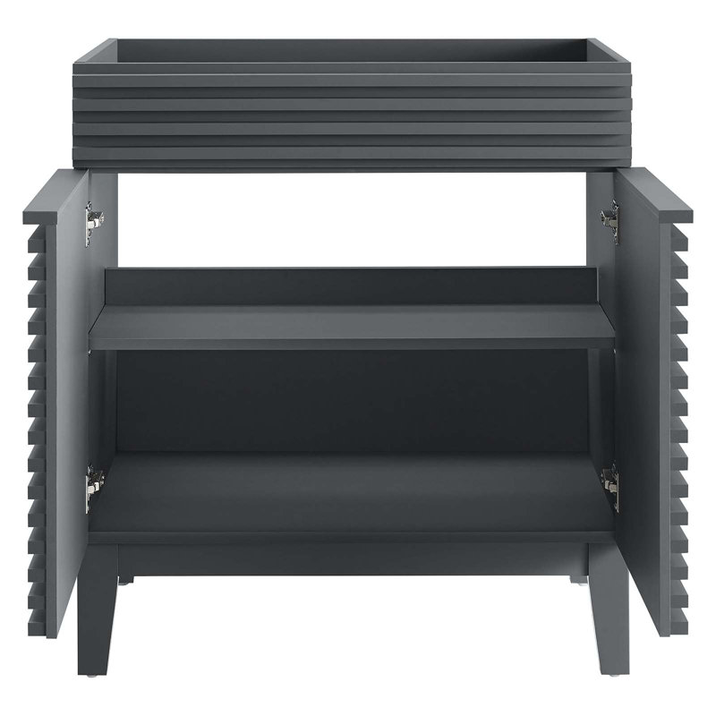 Modway Render 29" Single Bathroom Vanity Base Only, Gray