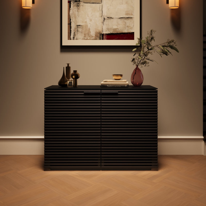 Corridor Accent Cabinet, Charcoal/Stained Ash