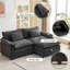 Canapé modulaire avec repose-pieds de 86 po Arale-558222378