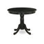 Ensemble de table de salle à manger moderne 5 pièces comprenant une table de cuisine ronde avec piédestal et 4 chaises de cuisine, noir-1860462470-1860462471-1860462584