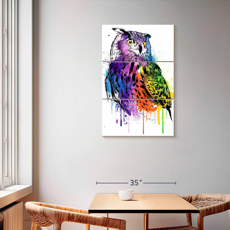 Chouette aquarelle