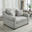 Fauteuil d'appoint moderne en chenille surdimensionné-105526456