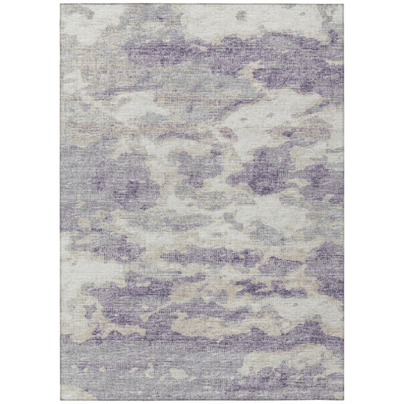 Skara Washable Abstract Indoor / Outdoor Rug, Rectangle 3' x 5'