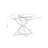 Xander Round Glass Top Metal Base Dining Table-913603001