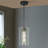 1-Light Matte Black Single Pendant(1-Set)