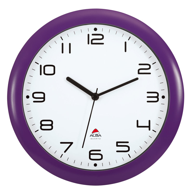 Horloge murale 12,01 po Hornew, Mauve