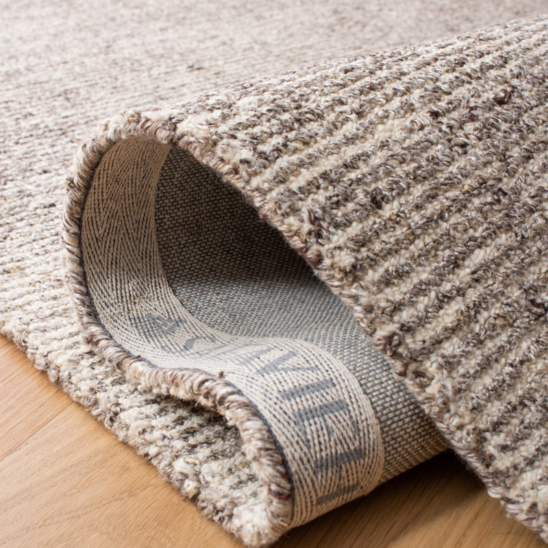 Fairlight Hand Tufted Viscose/Wool Solid Color Rug in Brown, Rectangle 2'3" x 4'