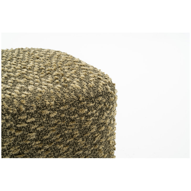 360-Degree Swivel Vanity Stool with Polyester Upholstery in Olive
