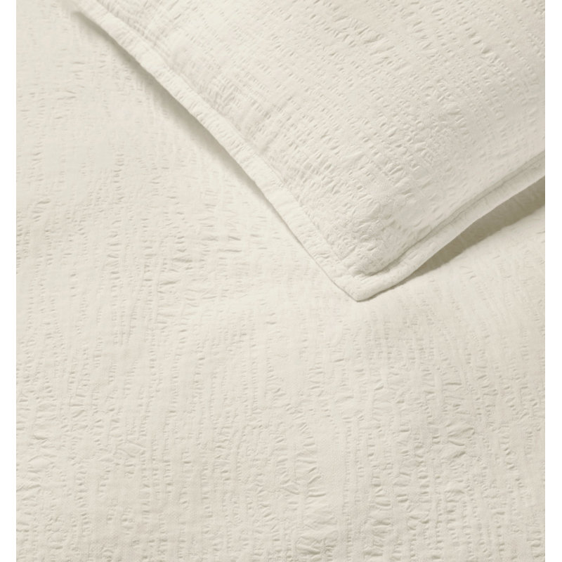 Sabino Cotton Pillow Sham, Oyster, Euro