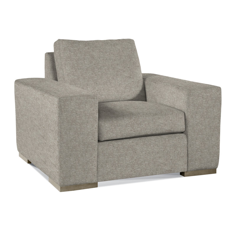 Memphis Armchair, Basic Gray; 0317-83, Honey