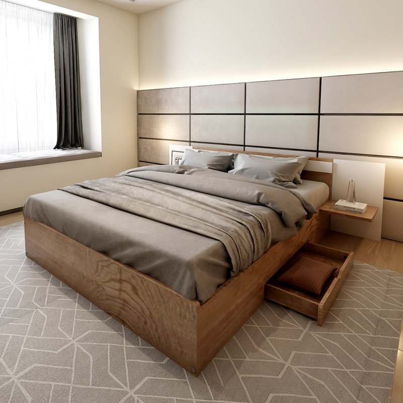 Delfida Platform Bed, White