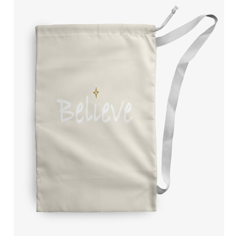 Sac à linge Believe, Petit (H 29 po x l 18 po), Ivoire