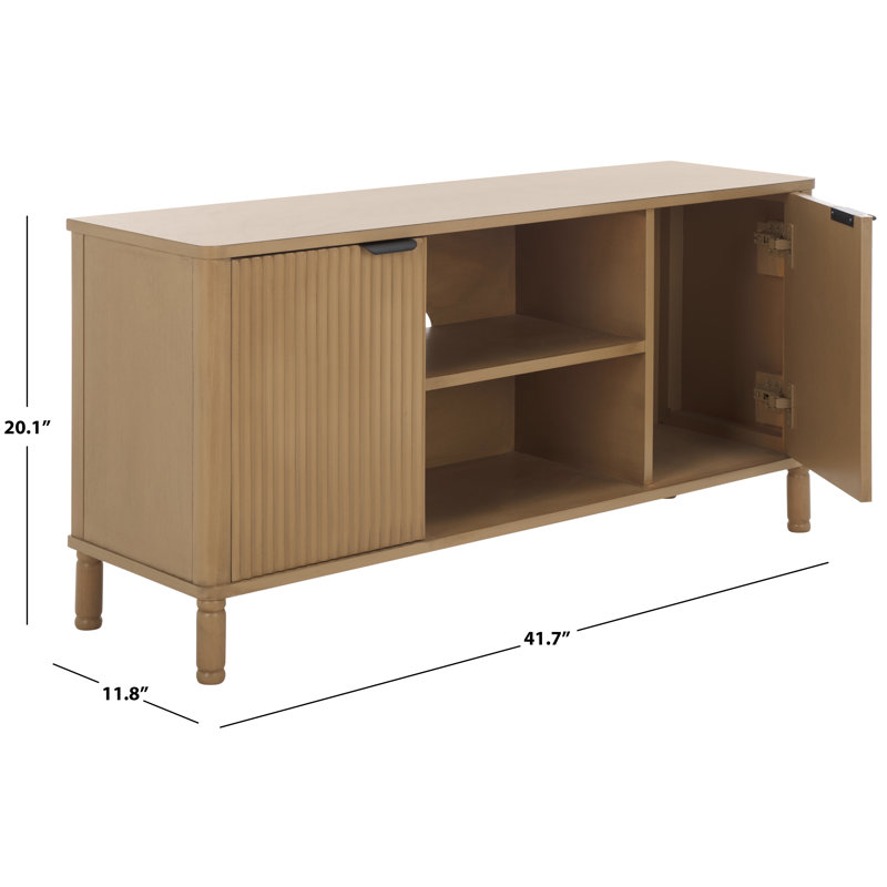 Flaminia 2 Door Media Stand, Brown