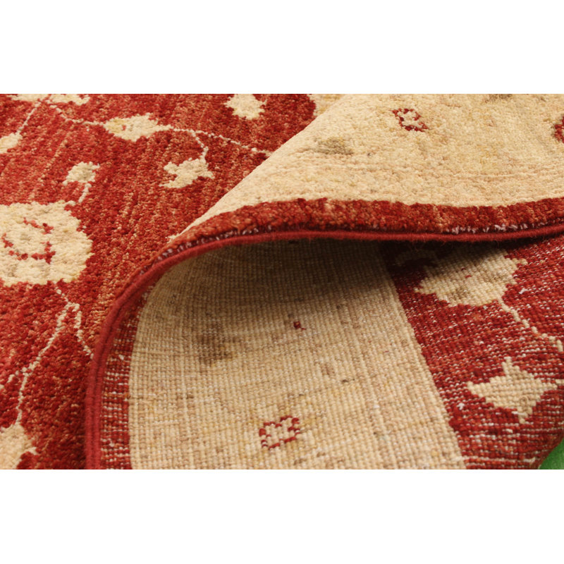 Tapis décoratif en laine de conception unique 4 pi 2 po x 6 pi 1 po noué à la main New Age Chobi