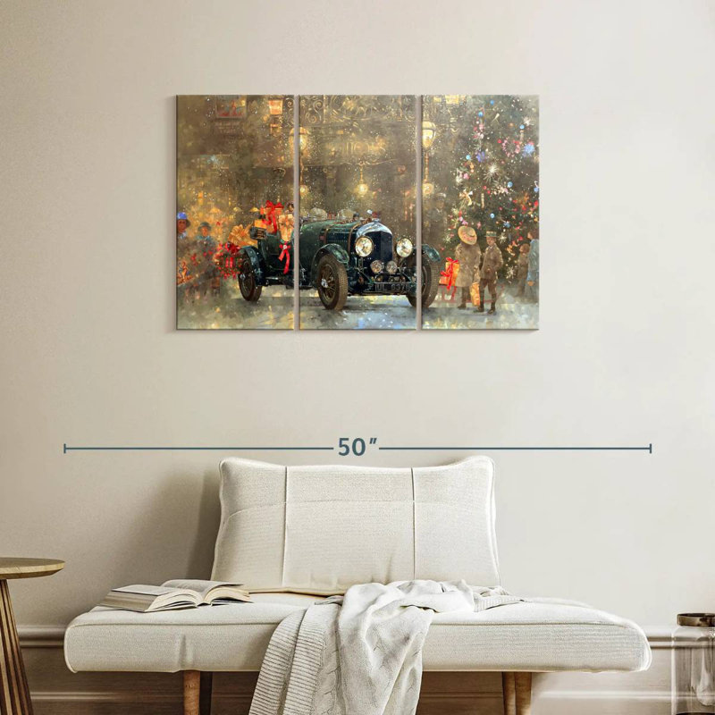 Mehar Christmas Bentley, 24" H x 38" W