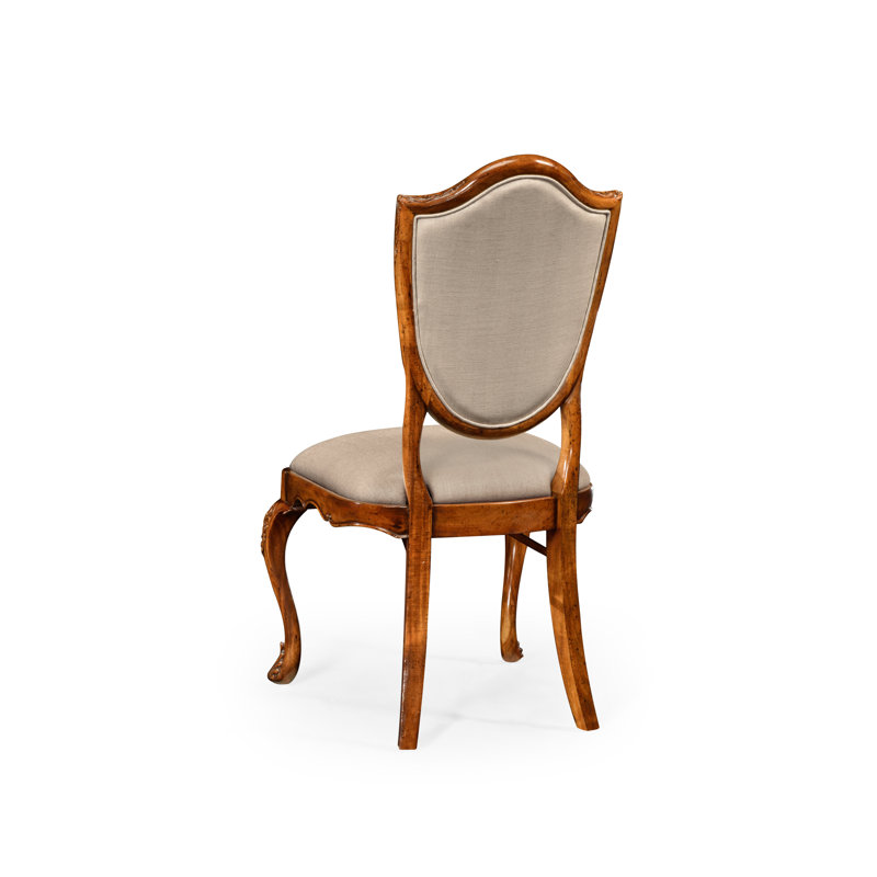 Buckingham Leather Dining Chair, Tan, Medium Satinwood