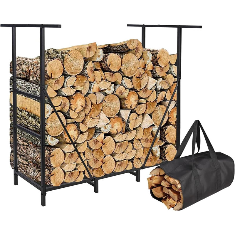 Adjustable Heavy-Duty Firewood Rack
