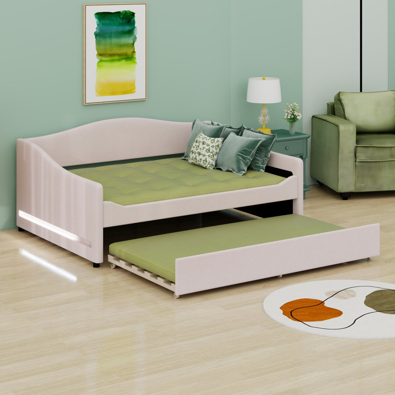 Structure de lit Teddy, Beige