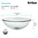 Kraus 14 Inch Clear Glass Vessel Sink in Clear with Pop-Up Drain