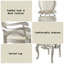 Ensemble de 2 chaises avec accoudoirs en tissu et finition champagne Bemment