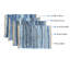 Ensemble de napperons en coton 4 pièces Chindi-80689717