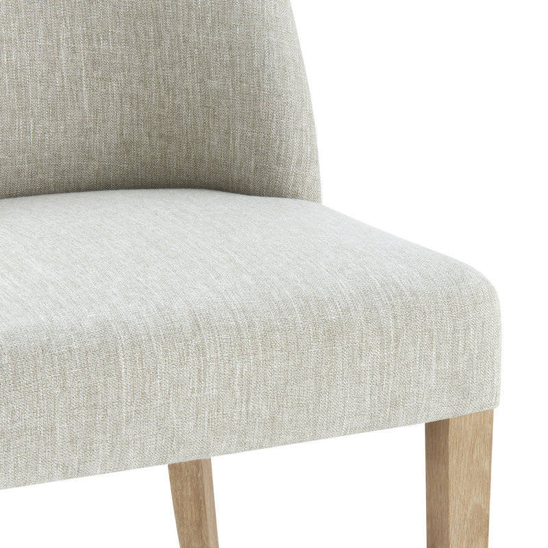 Chappell 19.5'' H Upholstered Parsons Chair, Natural, Gray