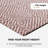 Luxor Geomteric Pattern Straight Rectangular Chair Mat-93616883