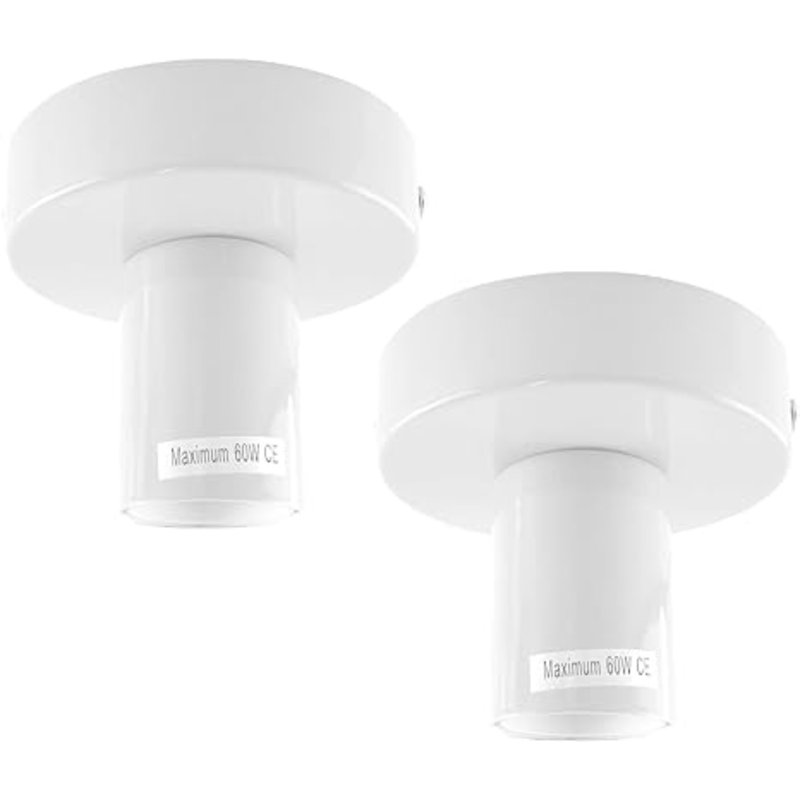 Semi Flush Mount, White