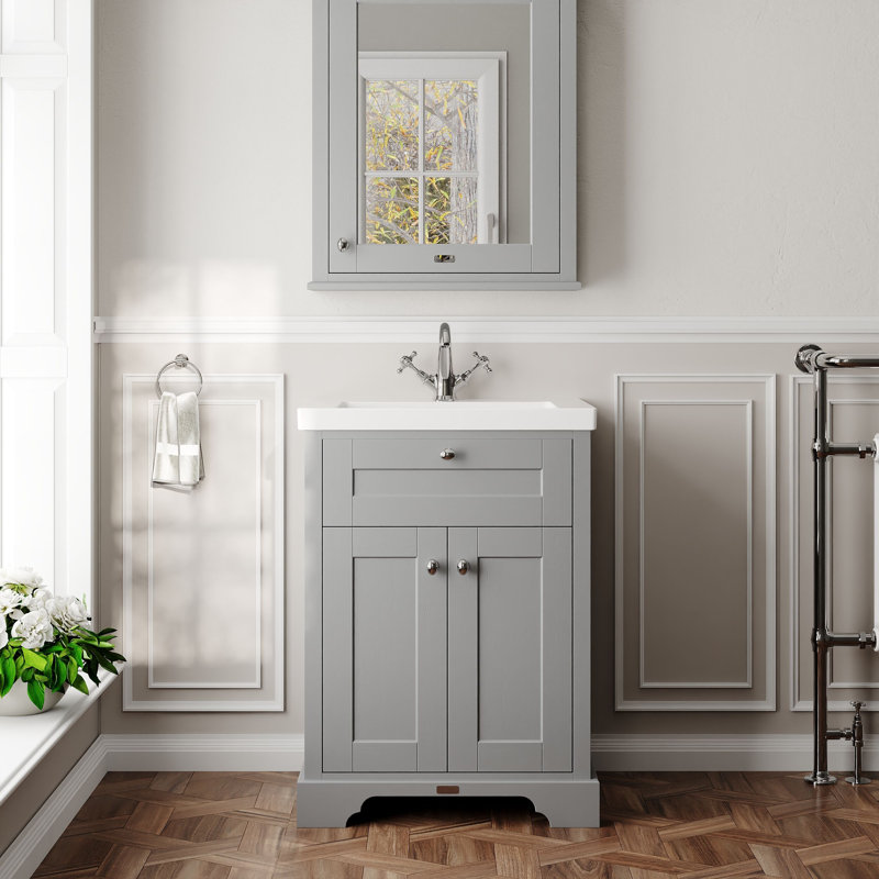 Old London 613 mm Bathroom Vanity, Storm Grey