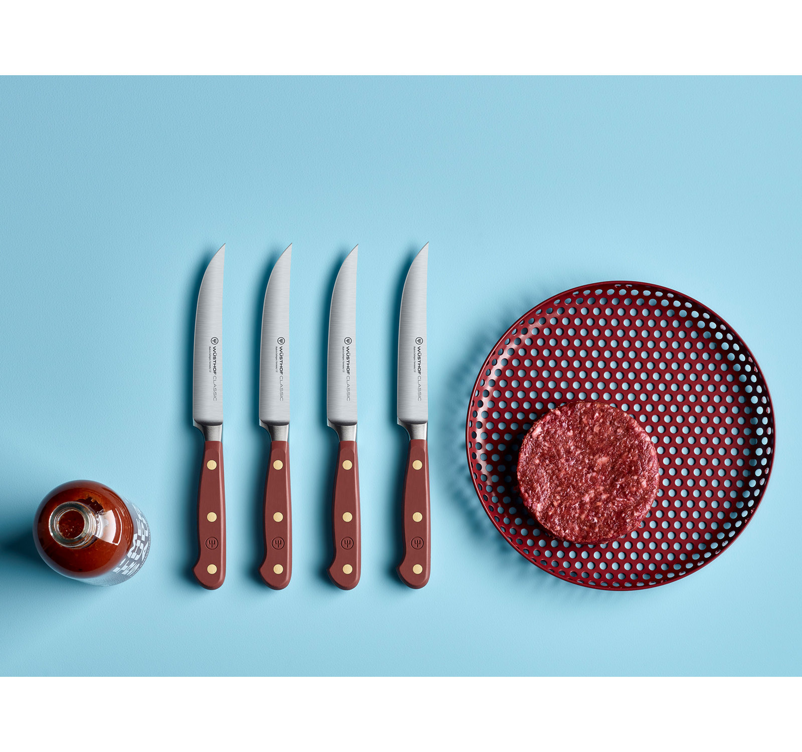 WÜSTHOF Classic Color 4 Piece Steak Knife Set, Tasty Sumac