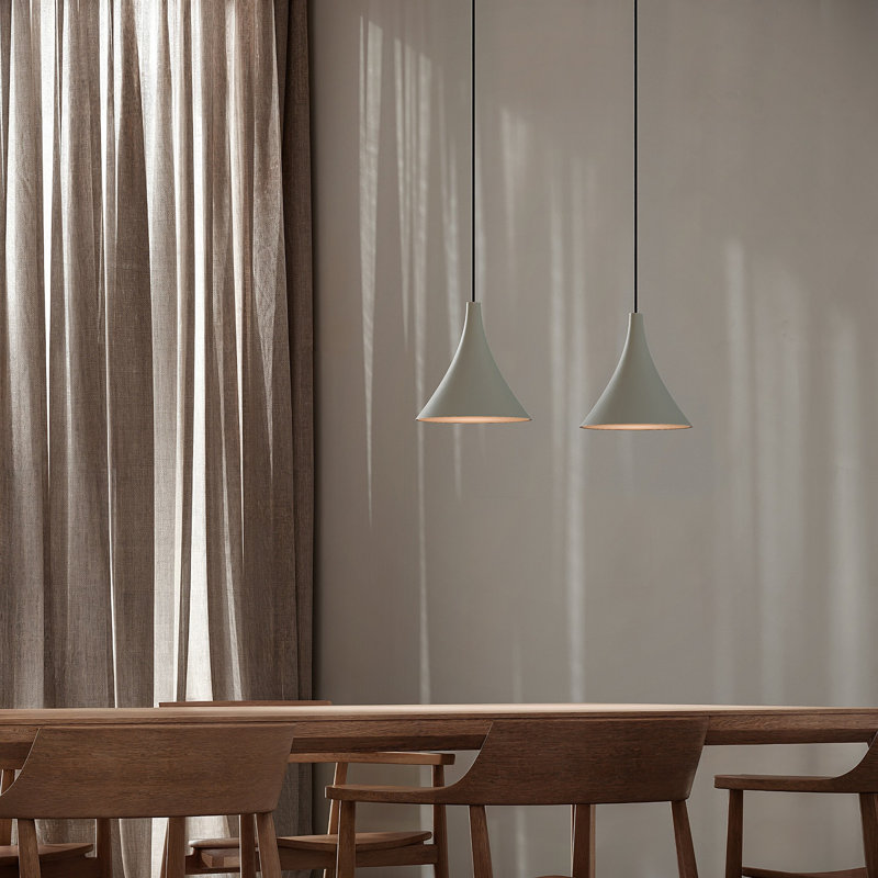 Gota Pendant Light, Meadow, Black, 20" H x 9.84" W x 9.84" D