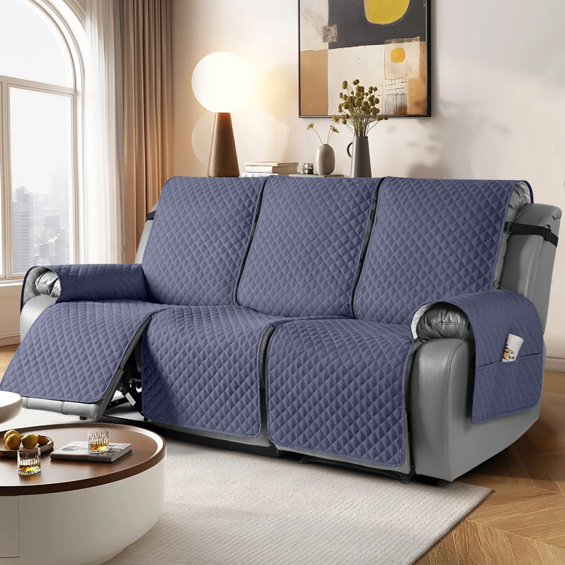 Kyrstie Anti-Slip 3 Seater Sofa Cover Machine Washable Box Cushion Couch Slipcover for Pets Kids Home Furniture Protector