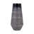 Jocelyn Modern Neutral Gray and Black Glass, 15" Enameled Vase-1832356256