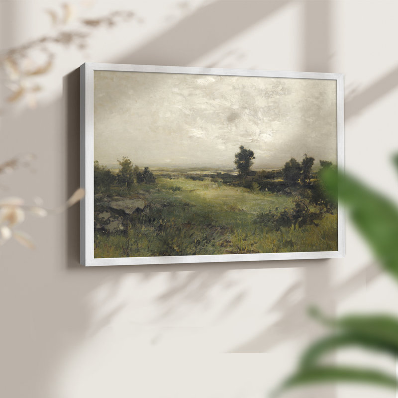 Paysages rétro-DCXLV III - impression encadrée - réaménageable, H 11 po x l 14 po, Blanc