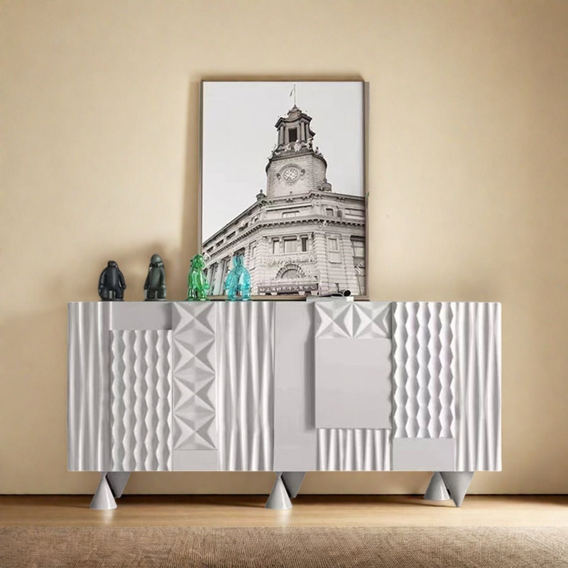 Simple Modern Sideboard, 33.46" H x 55.12" W x 15.75" D