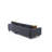 Modern Corner Sofa - Anthracite, Beech Wood Frame, 101.6 x 32.7 x 71.3 Inches | 100% Velvet Polyester Fabric, 28 DNS Foam & Fiber Cushions | Stylish & Comfortable for Living Room, Industrial & Scandinavian Design-1971381010-1971381008