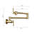 Wall Mount Folding Kitchen Pot Filler Faucet-119337389