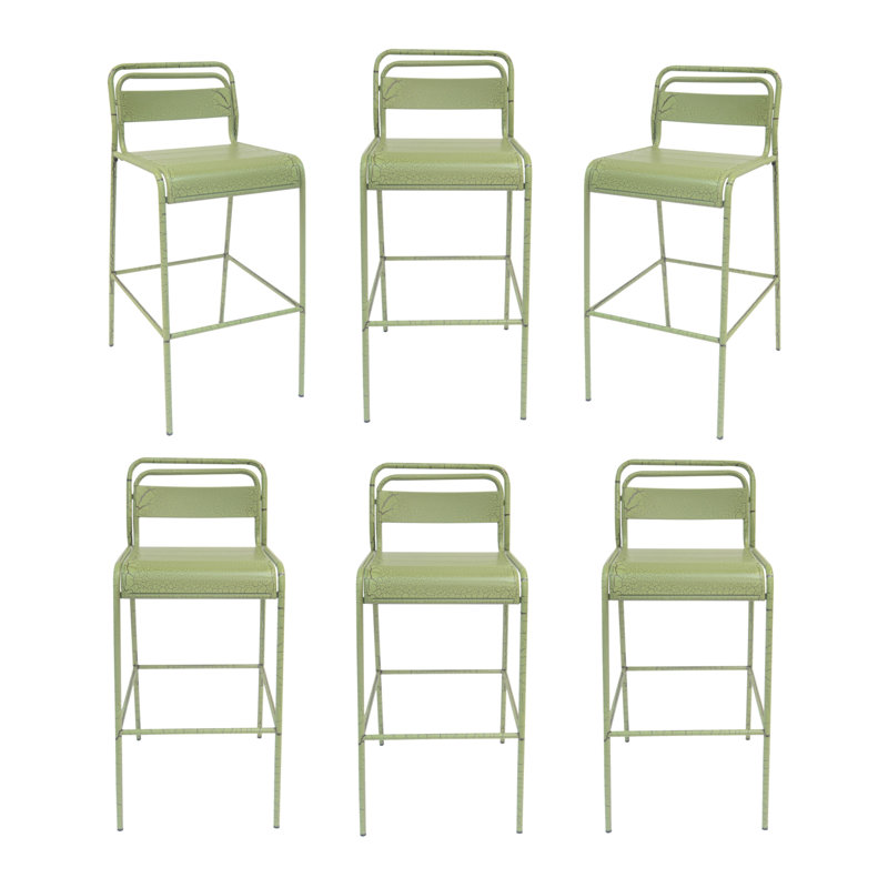 Tabourets de bar Saumil, Vert, 6