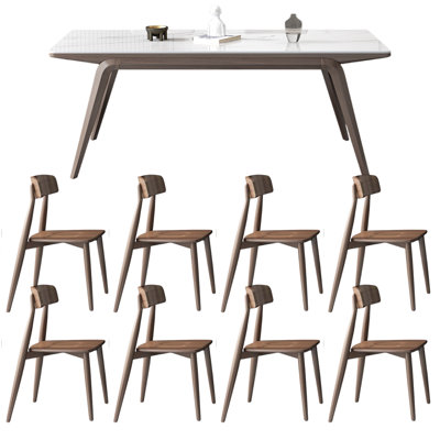 Modern simple home rectangular dining table sets