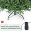 Arbre de Noël artificiel à charnière naturel non éclairé-755664712