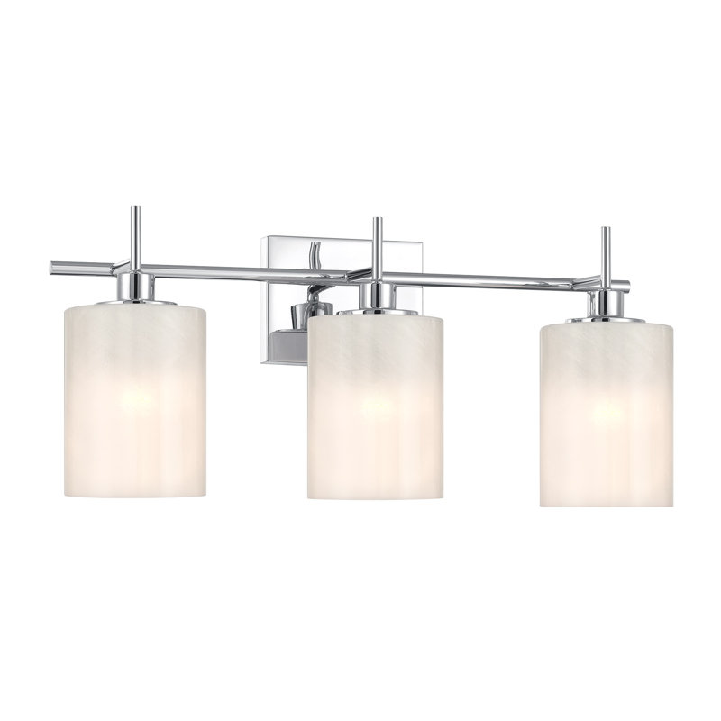 Ember 3-Light Bathroom Vanity Light in Chrome, Chrome