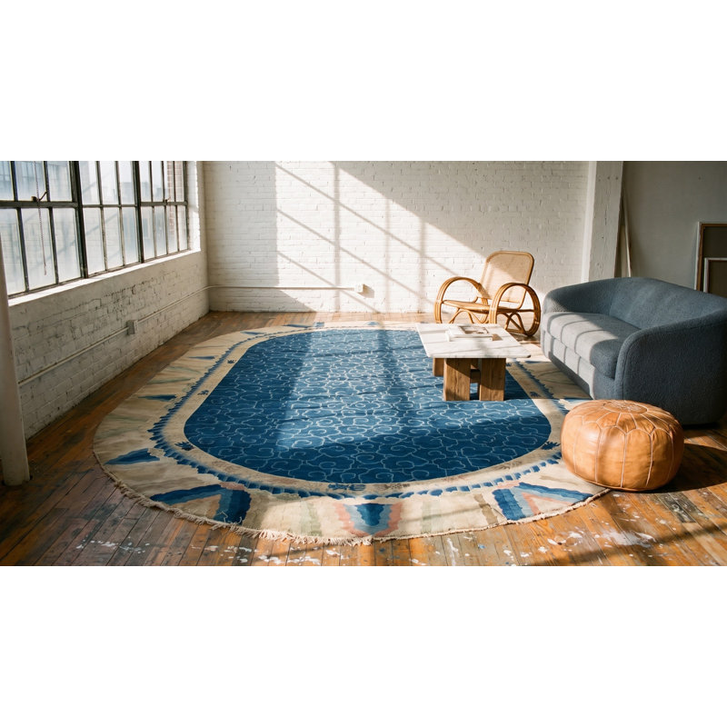 Antique Large Peking Chinese Allover Knotted Rug