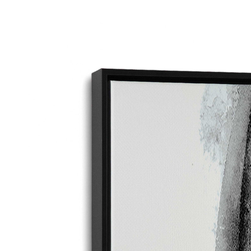 Impression sur toile dans un cadre entrelacé, H 16,75 po x l 16,75 po, Noir satiné