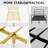 Metal Steel Platform Bed Frame with Iron-art Headboard (Queen Size) - Gold