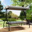 3 Person Porch Swing with Canopy-1049409356