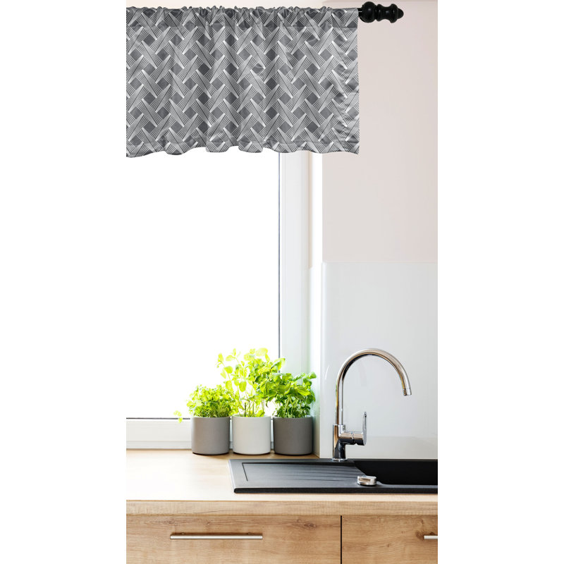 Ensemble de 2 cantonnières Ambesonne Lattice, L 54 po x L 12 po