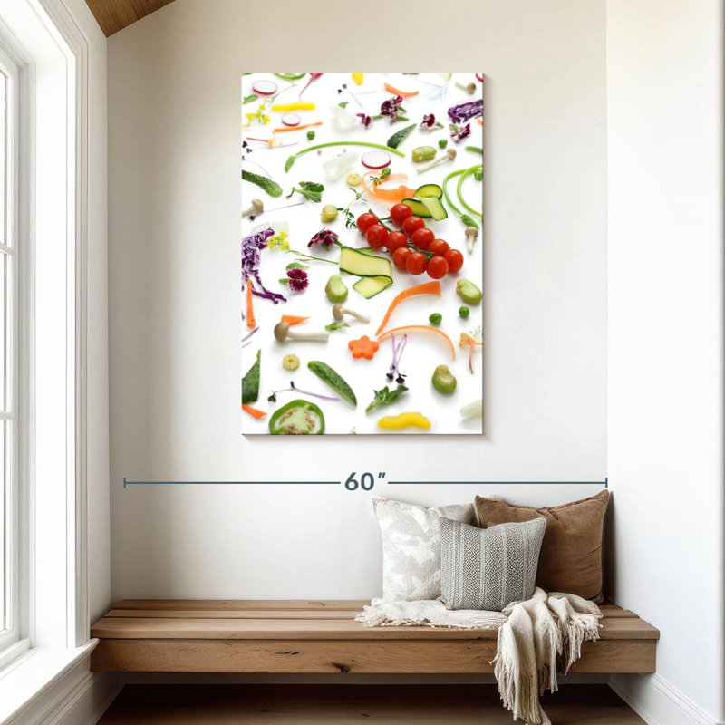 Yarlin Vegetable Varieties, 45" H x 30" W
